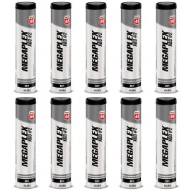 Phillips 66 10 Pack of Phillips 66 Megaplex XD3 #2 Grease with 3% Moly (10) 14oz tubes
