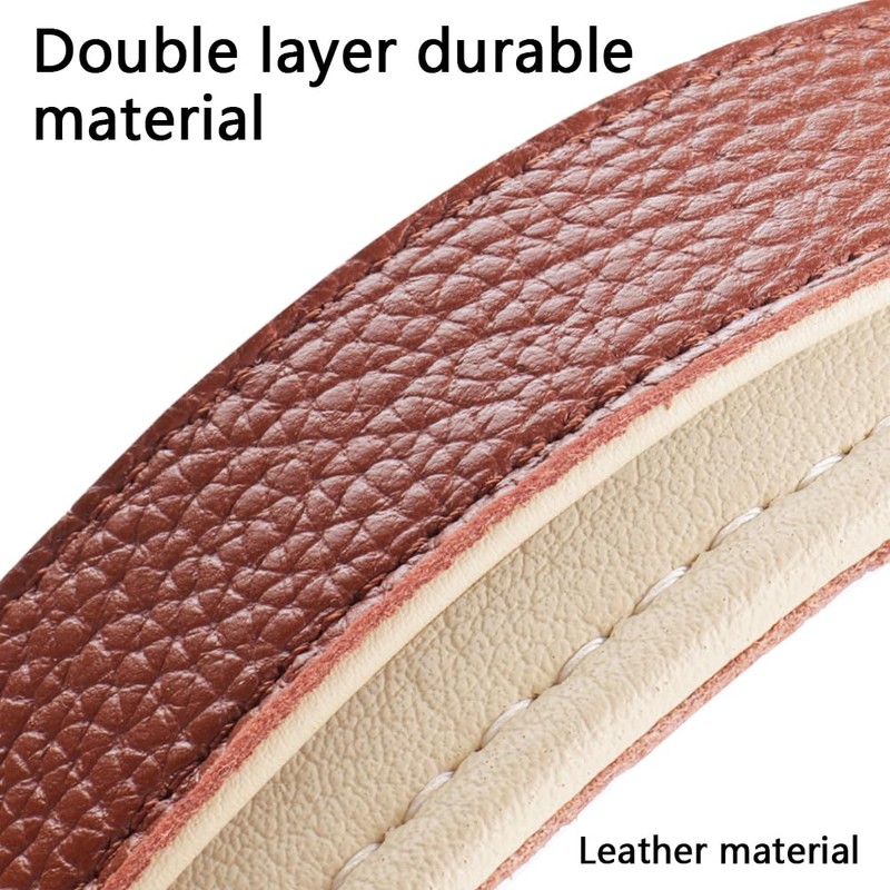 SweetyMooMoo Genuine Puppy Leather Dog Collar With Heavy Duty Metal