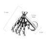 PiercedOff 316L Surgical Steel Labret with Skull Hand - Length