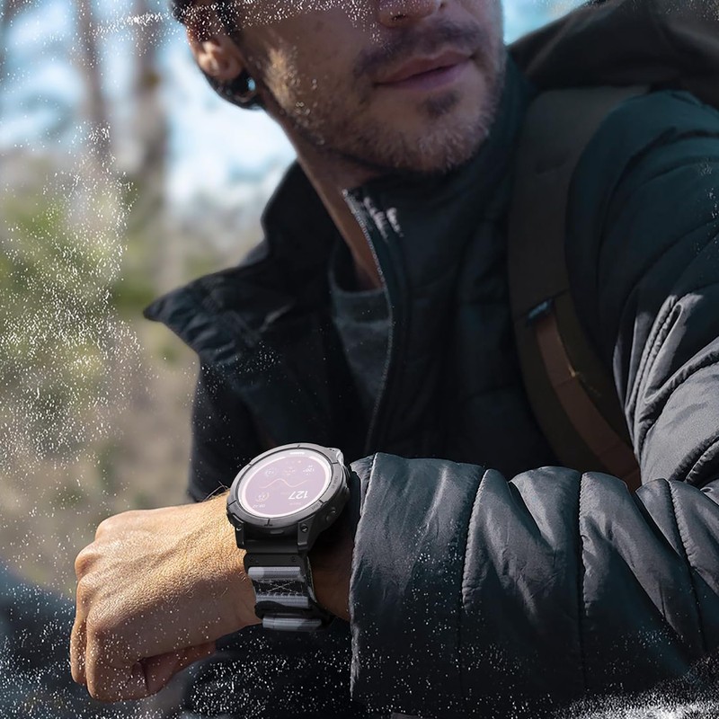 Bandletic 22mm Tactical Military Nylon Watch Band Compatible with Garmin