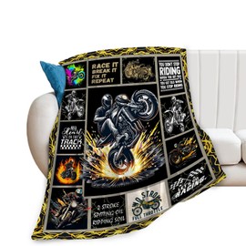 Regalos de coche de motocicleta para niños y adultos, manta de forro polar cálida para invierno, sofá, cama, 40 x 50 pulgadas