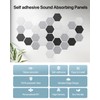 Soundsbay Acoustic Panels Sound Absorbing, 12 Pack Hexagon Soundproof Wall