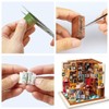 Rolife DIY Miniature Dollhouse Kit Bookstore Room Making Kit Mini