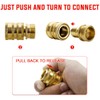YAMATIC Garden Hose Quick Connect Water Hose Fittings - 3/4"
