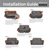 Easy-Going Oversized Loveseat Recliner Cover, Reversible Couch Cover for Double