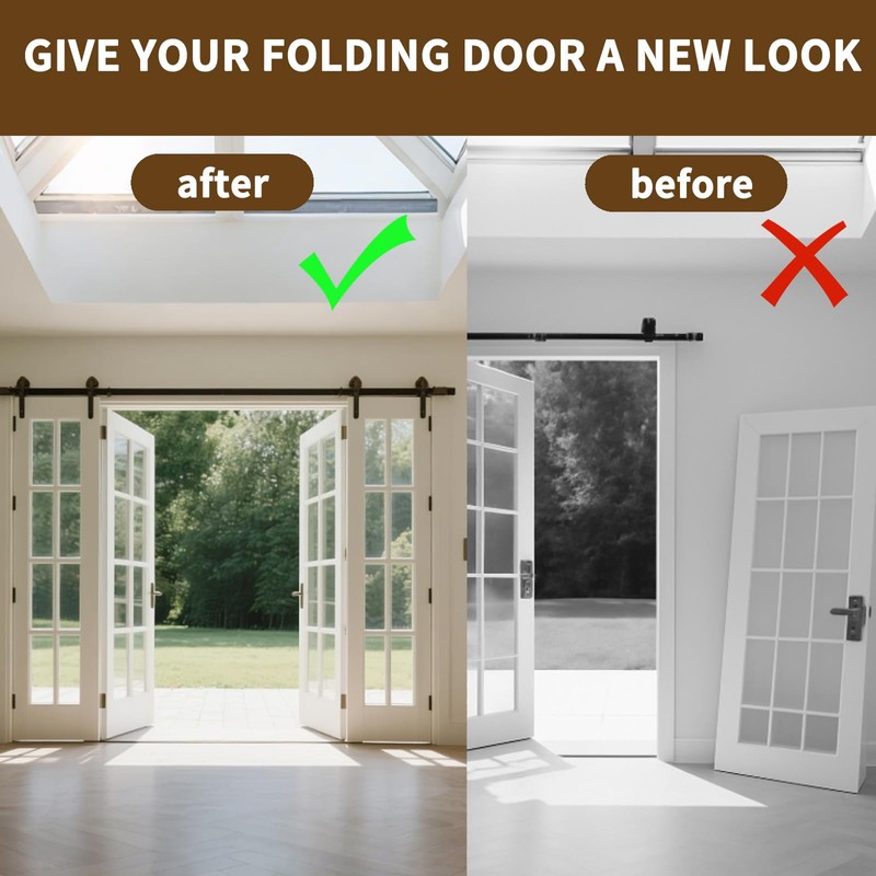 MCSDFN 4 Pack Bifold Door Hardware Repair Kit, Bi-fold Sliding