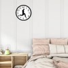 Silly Walk Wall Clock, 9.84‑Inch Silent Funny Creative Analog Clock