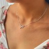 Aluinn Bow Necklace for Women Cute Small Tiny Bow Pendant