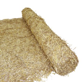 American Excelsior Company Premier Straw Jute Net Biodegradable Erosion Control Blanket 4' X 50' - 200 sqft of Coverage