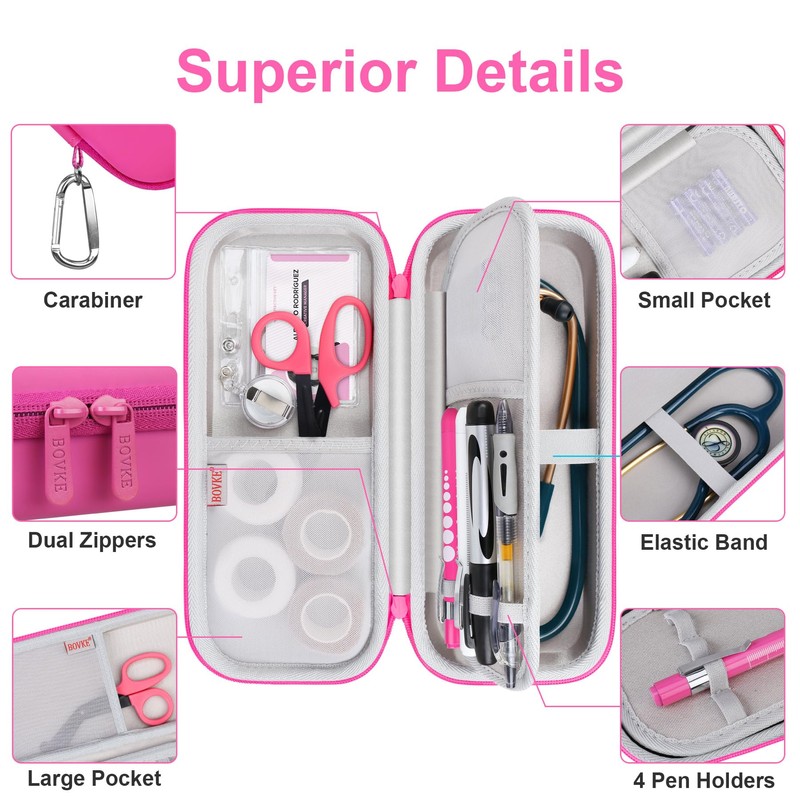 BOVKE Stethoscope Case Nurse Tool Sets Contains Stethoscope Case, Medical