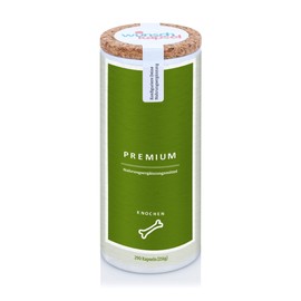 Wunschkapsel Bone Premium Supplement, Supports Bone Density and Bone Metabolism, Bioavailable Minerals, Vitamins C and K2, Handmade and Vegan