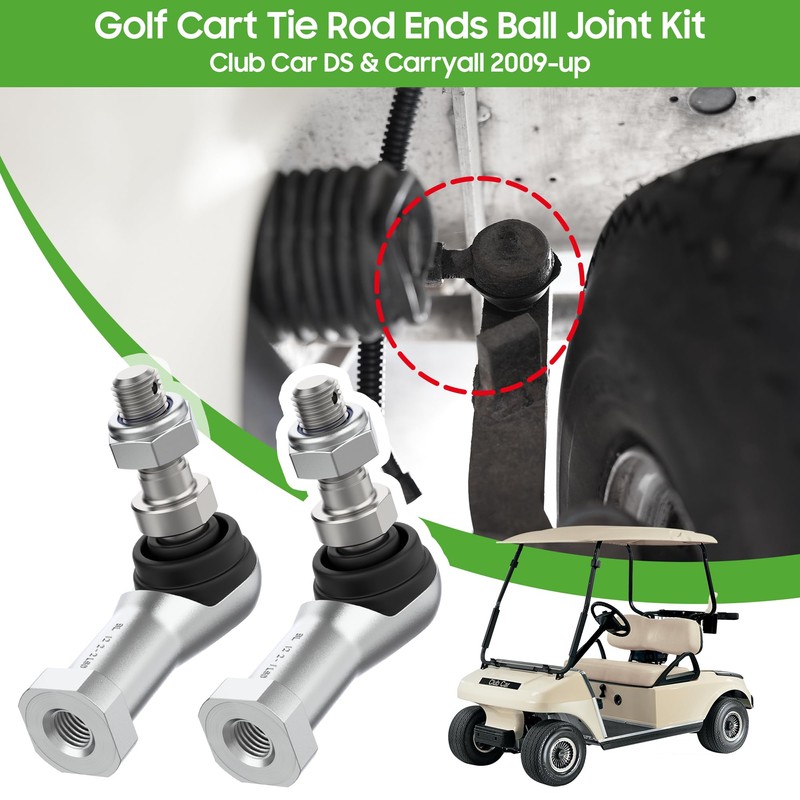 10L0L Golf Cart Thread Ball Joint Tie Rod End Kit