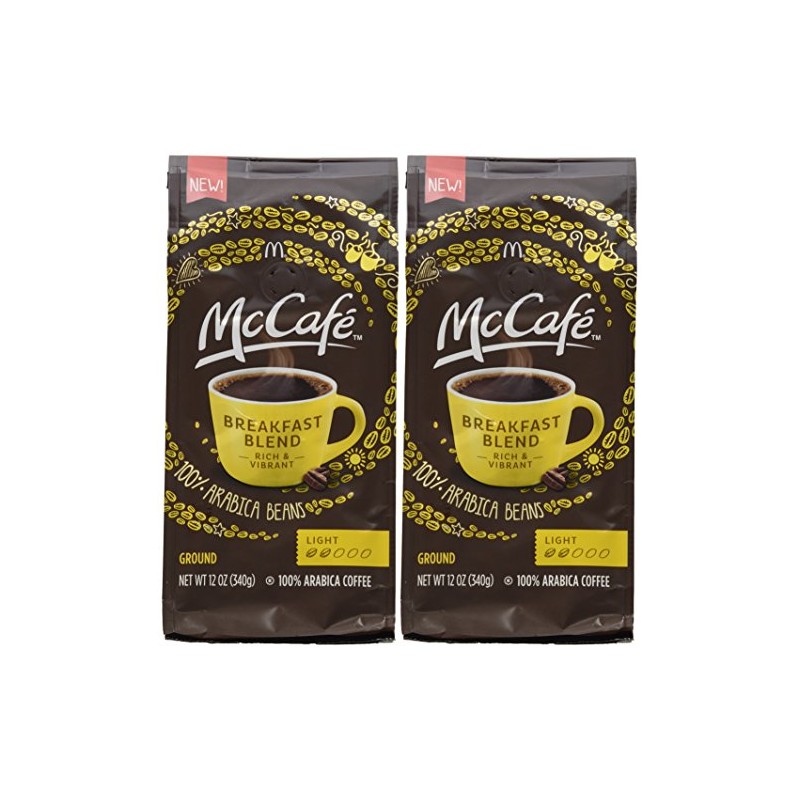 McDonalds McCafe Premium Roast Ground Coffee Bag 12.oz (Pack of