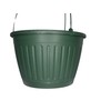 Landmark 10" Imperial Plastic Hanging Basket (Green, 5)