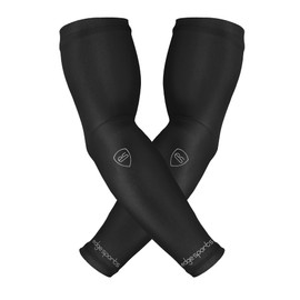 EDGE SPORTS Compression Arm Sleeves for Men & Women - Volleyball, Golf, Baseball, Football & Gardening - UV Protection, Black, Youth Medium