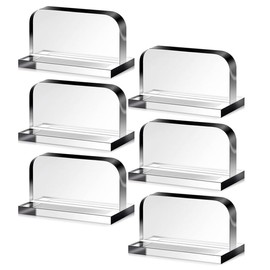 Fowecry 6 Piece Aquarium Lid Handles Transparent Acrylic for Aquarium Fish Tank Lid Handle Replacement