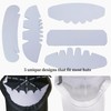 FKUMLUN 25 Pcs Baseball Caps Inserts Shapers, 5 Design Cardboard