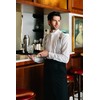 Velilla Long Apron with Opening and Pockets, Unisex, Adult, Black,