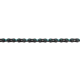 KMC Unisex's Black/Celeste DLC 11 Chain, 1/2” x 11/128”