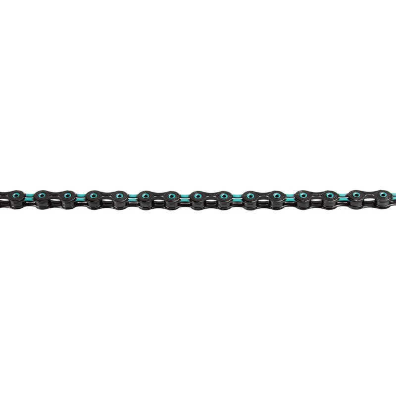 KMC Unisex's Black/Celeste DLC 11 Chain, 1/2” x 11/128”