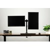 VIVO Dual Monitor Curved Horizontal Array Desk Mount Stand fits