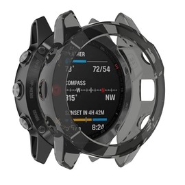 HOMTERN Cases Compatible with GARMIN Fenix 6X and Fenix 6X Pro Case,Flexible TPU Heavy Protective Cover Shell Shockproof Scratch-Proof Protector Case