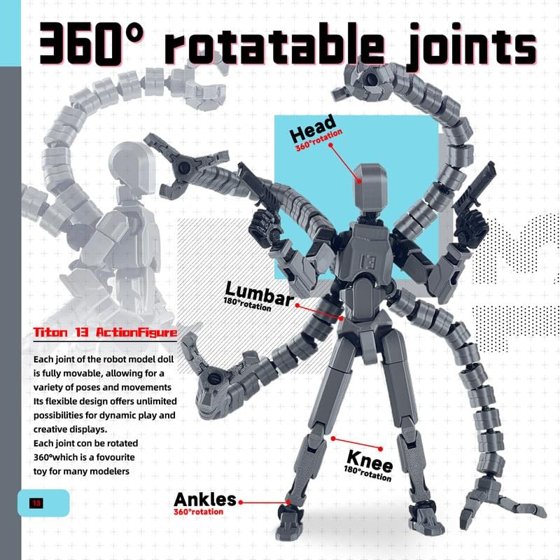 T13 Action Figure, Assembly Completed Dummy 13 Action Figures 7.2