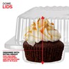 Stock Your Home Mini Disposable Plastic Cupcake Containers (40 Pack)