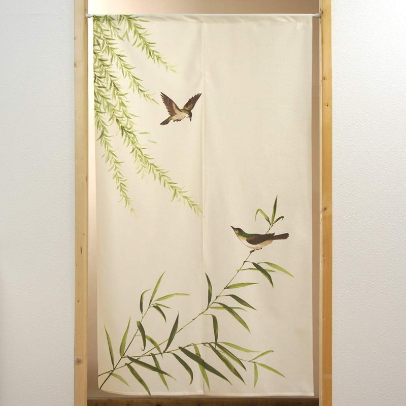 Noren Workshop 11676 Noren Bird Sekirei Tapestry Width 33.5 x
