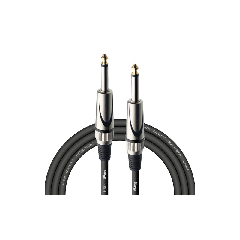 Stagg 10 ft. Serie S, phone-plug/phone-plug, Deluxe Cable para instrumentos