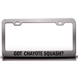 Custom Brother - GOT CHAYOTE Squash? Food Vegetable Fruit Metal Car SUV Truck License Plate Frame Ch x22