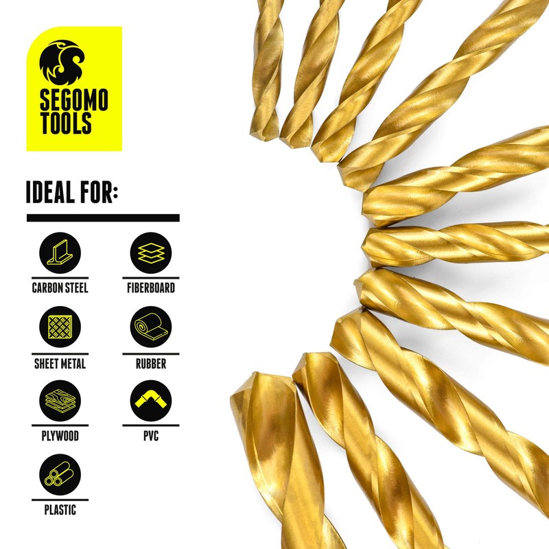 Segomo Tools 230 Piece 135 Degree High Speed Drill Bits