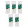 CNX Cinchos De Nylon De 6 Transparentes, 5 Paquetes De