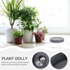 Plant with Easy Moving Caster Invisible Wheels, 9 Inch Round
