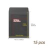 WYAN 15 Pcs A5 Black Window Envelopes, Kraft Envelopes, Clear