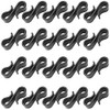 lasenersm 50 Pieces Christmas Light Clips Mini Gutter Hang Hooks Plastic S Shaped Clips Hanging Hooks Christmas String Lights Clip Hooks for Christmas Outdoor and Indoor Decoration, Black