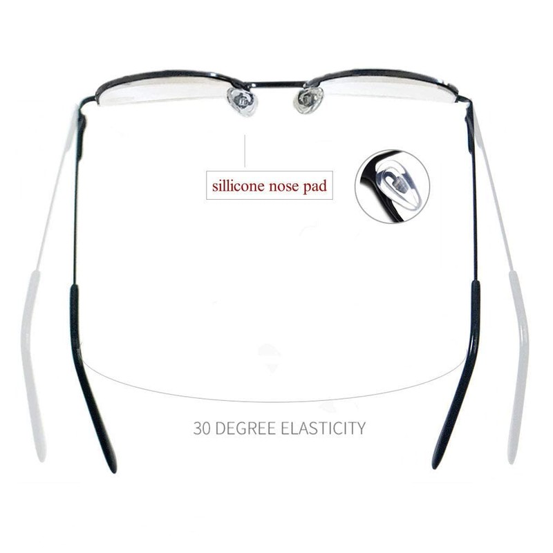 Viseng 2 Pairs Half Frame Reading Glasses for Women Men