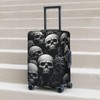 DJYQBFA Skull Luggage Cover Washable Elastic Suitcase Cover Anti-Scratch Skeleton