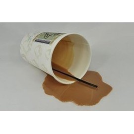 Realistic Food Replicas New! Real Looking Faux Spilled Cup of Coffee to Go