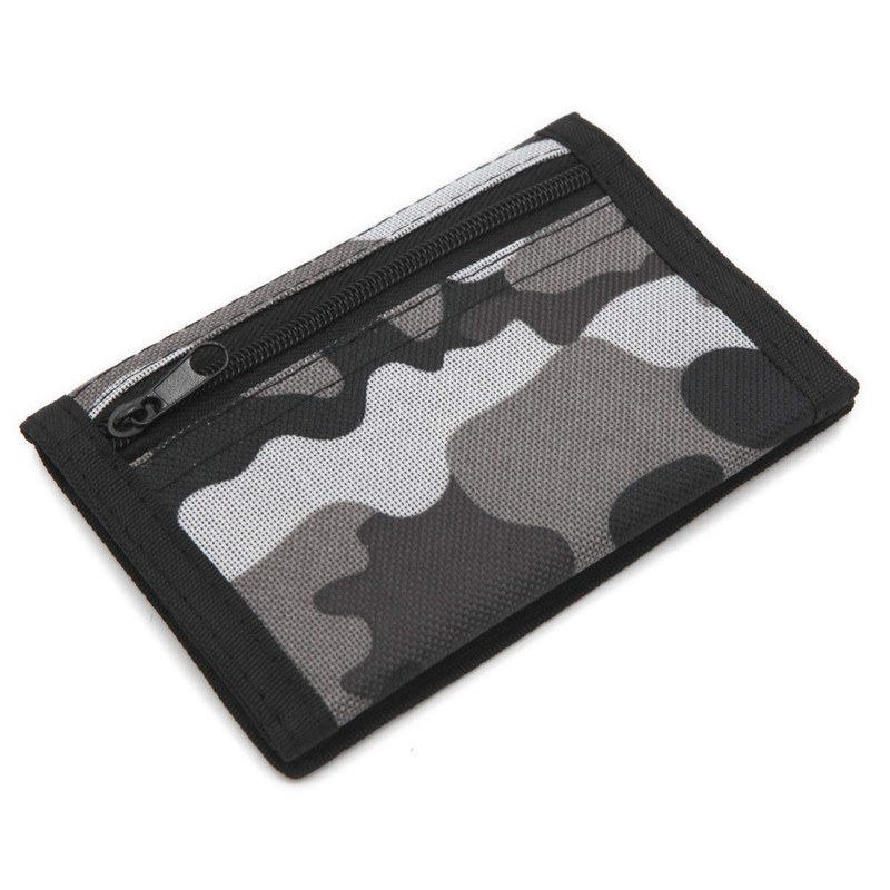 RFID Slim Camouflage Wallet/Trifold Canvas Outdoor Sports Wallet for Boys
