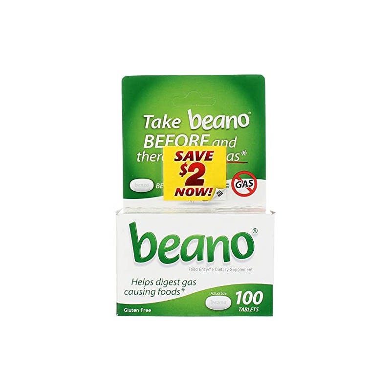 Beano Gas Prevention Tablets, 100 ct