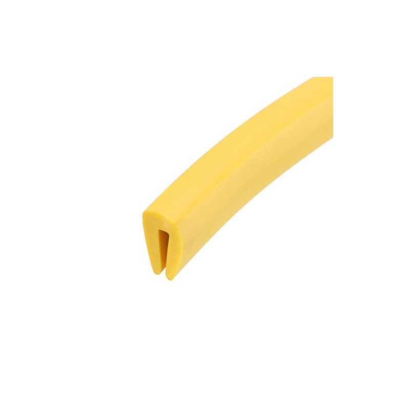 uxcell Edge Trim U Seal Yellow Rubber Plastic U Channel