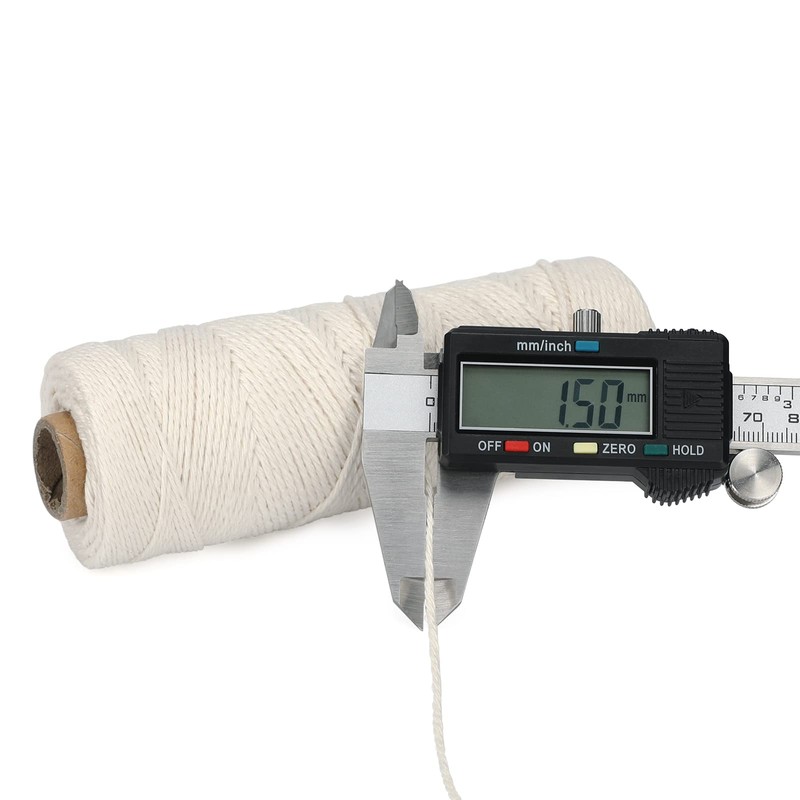G2PLUS 100M Beige Gift String Twine, 1.5MM Cotton Wrapping Bakers