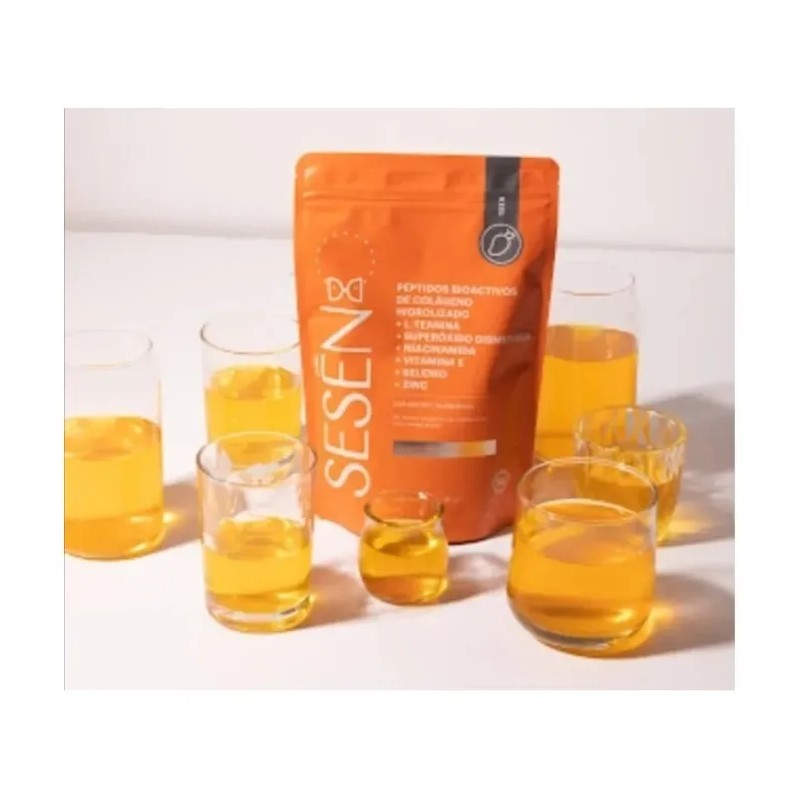 Sesen Teen Colageno Hidrolizado Teanina Niacinamida Vite Sfn Sabor Mango