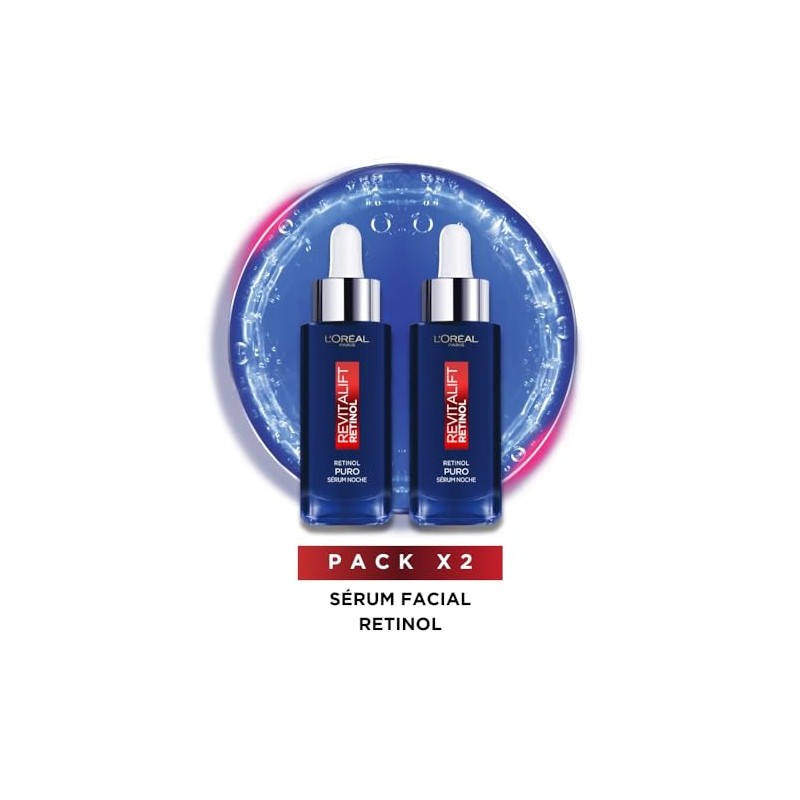LOréal Paris Kit 2Pack Sérum de Noche Revitalift Retinol Puro,