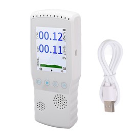 Handheld Nuclear Radiation Detector LCD Realtime Monitoring USB Charging Ionizing Radiation Meter 2500mAh White