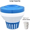 Floating Chlorine Dispenser, Pool Spa Chlorine/Bromine Floater,7" Large Capacity Floating