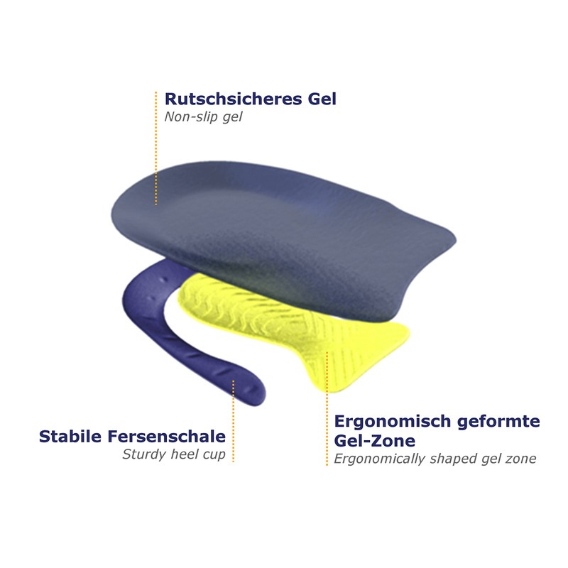 Bergal Gel Motion 3 Insoles for Work - Blue -