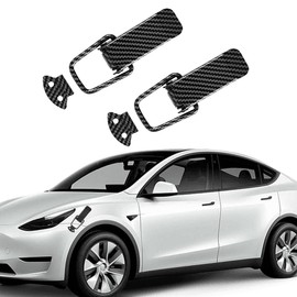 2PCS Car Bumper Clips, Carbon Fiber Quick Release Fasteners, Car Trunk Security Clip Kit, Universal Front Rear Bumper Clip Hasps, Car Bumper Hook Lock Clips for Most Vehicles (Small)