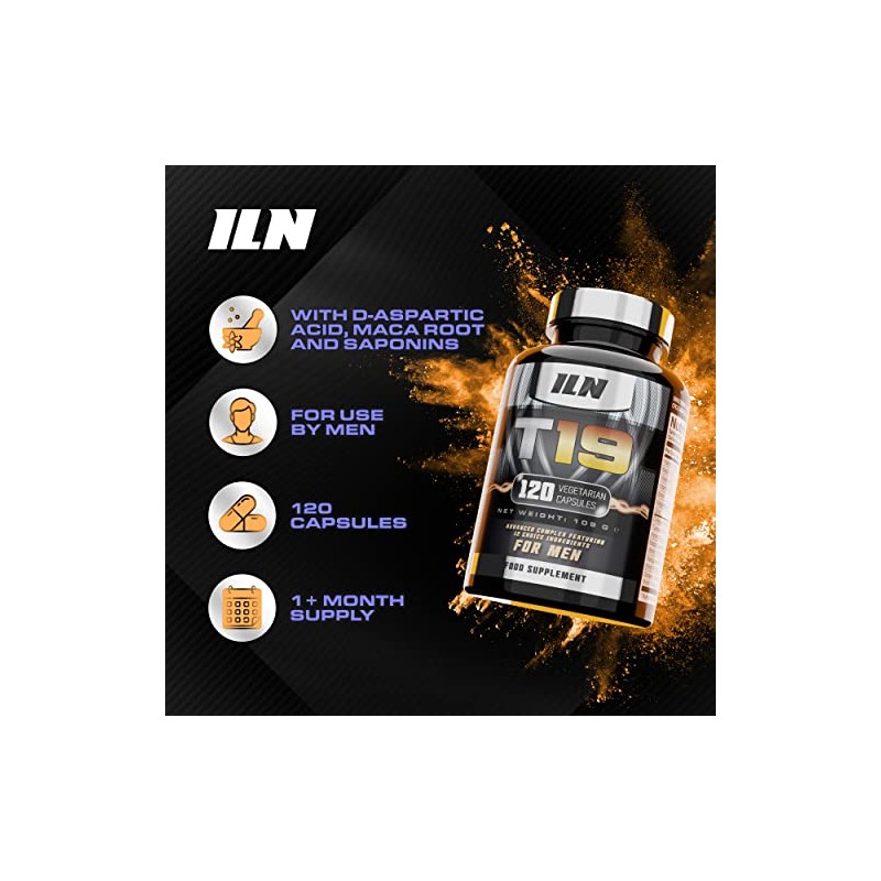 T19 for Men Aged 40+ - with D-Aspartic Acid, Fenugreek